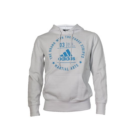 Sudadera Adidas "COMMUNITY MARTIAL ARTS" (Blanco/Azul)