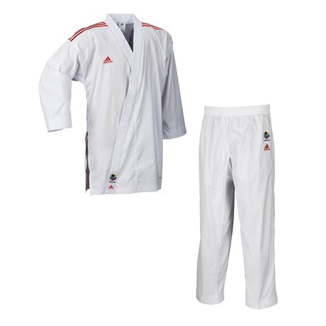 Karategui Adidas "ADILIGHT WKF" ( Franjas Rojas)