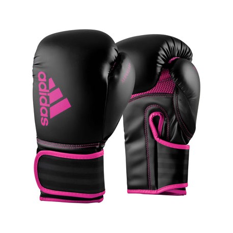 Guantes Adidas de  Box Hybrid 80 Negro/Rosa