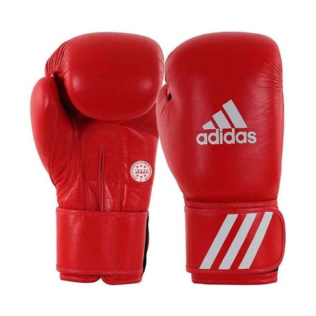 Guantes de Competición Adidas WAKO KickBoxing VINIL (Azul)