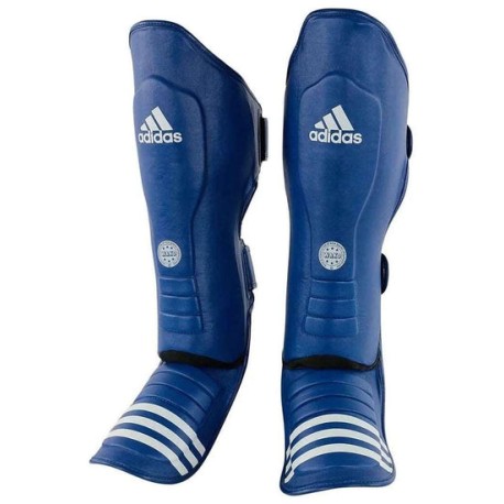 Espinilleras con Empeine Adidas WAKO (Azul)