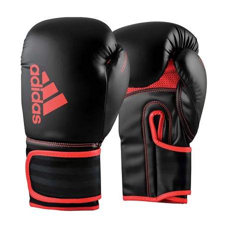 Guantes Adidas de  Box Hybrid 80 Negro/Rojo