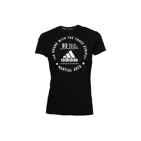 Playera Adidas "COMMUNITY MARTIAL ARTS" (Negro/Blanco)