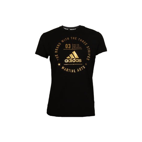 Playera Adidas "COMMUNITY MARTIAL ARTS" (Negro/Dorado)