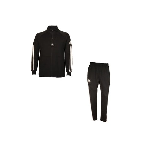 Conjunto Adidas "TRACKSUIT COMBAT SPORTS" (Negro/Blanco)