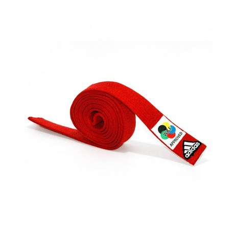 Cinta de Karate Adidas Elite WKF - Rojo