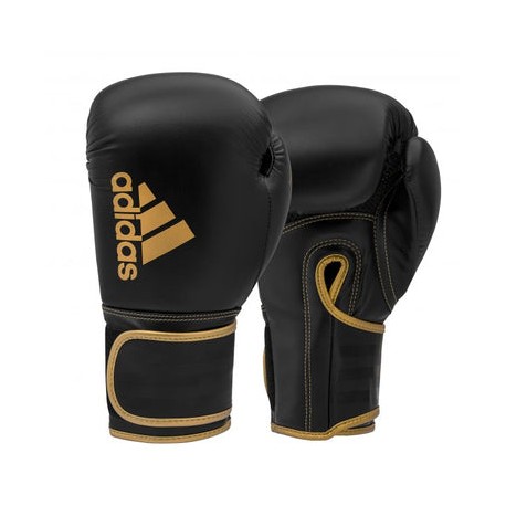 Guantes Adidas de  Box Hybrid 80 Negro/Dorado