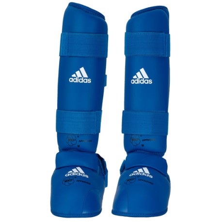 Espinillera c/n empeine Adidas "WKF" (Azul)